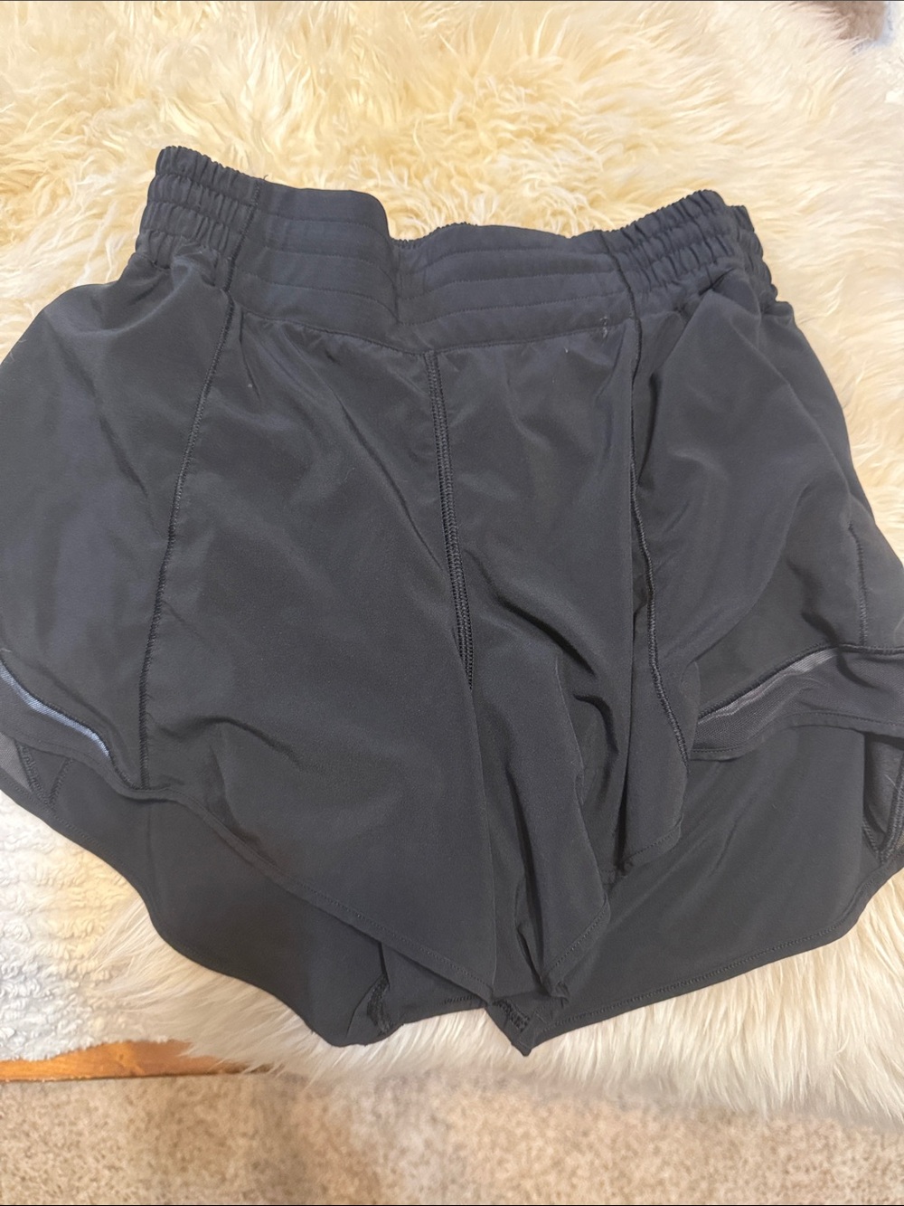 Lululemon hotty hot Black Athletic Running Shorts